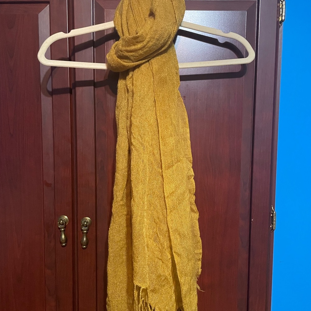 Honey Mustard Yellow Scarf